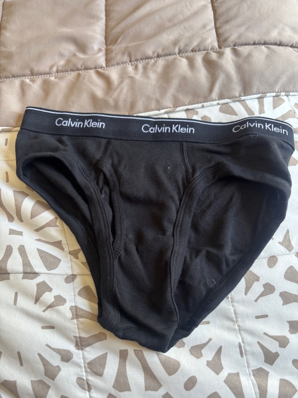 Calvin Klein Black Men's Logo Waistband Briefs
